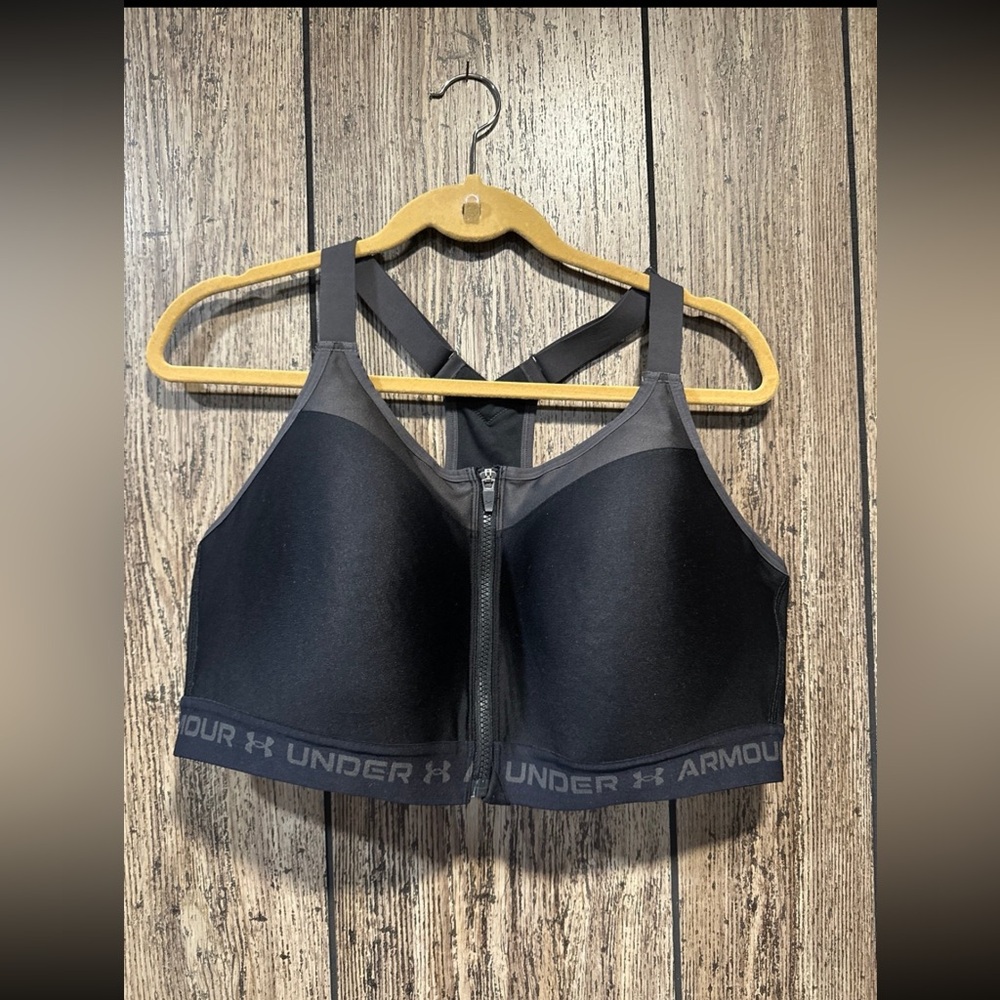 Women’s Armour High Crossback Zip Sports Bra